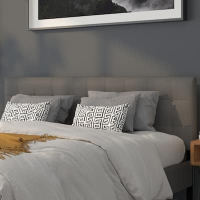 Button Tufted Upholstered Headboard