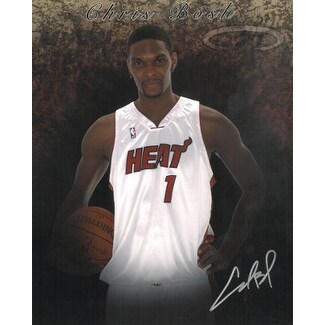 chris bosh autographed jersey