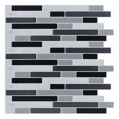 Art3d 12"x12" Vinyl Peel and Stick Backsplash Tile Marble Look(10-Pack)