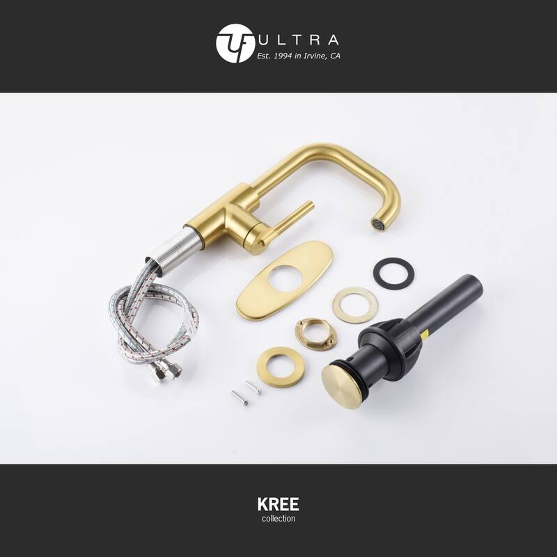 Ultra Faucets Kree Collection Single-Handle Swivel Spout Lavatory Faucet