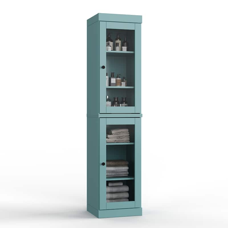 100% Solid Wood 16.5" Bathroom Cabinet with Optional Doors by Palace Imports