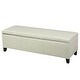 preview thumbnail 43 of 44, Lucinda Faux Leather Storage Bench by Christopher Knight Home - 51.25" L x 17.50" W x 16.25" H