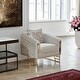 preview thumbnail 5 of 15, Renillo Upholstered Velvet Accent Chair Cream