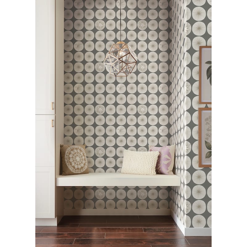 Irvine 20' L x 20.5" W Starburst Peel and Stick Wallpaper