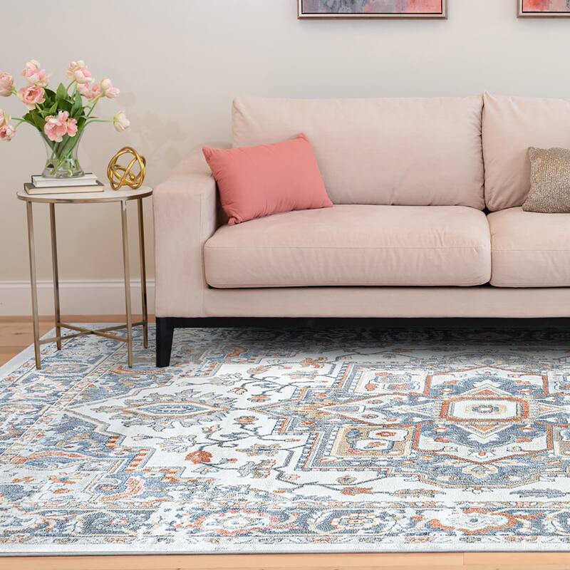 Allegra Oriental Medallion Indoor Area Rug