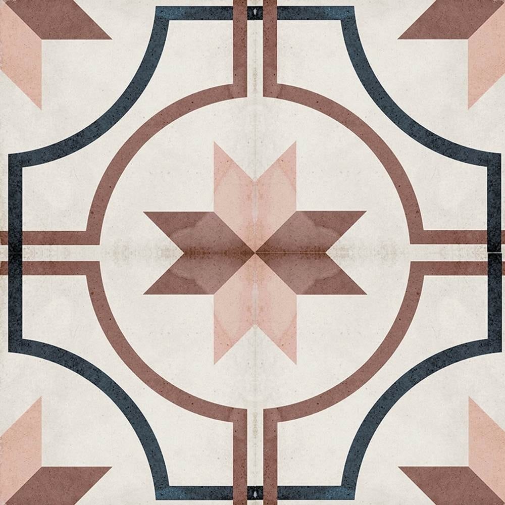 The Tile Life Seville Art 8 x 8 Matte Porcelain Floor and Wall Tile