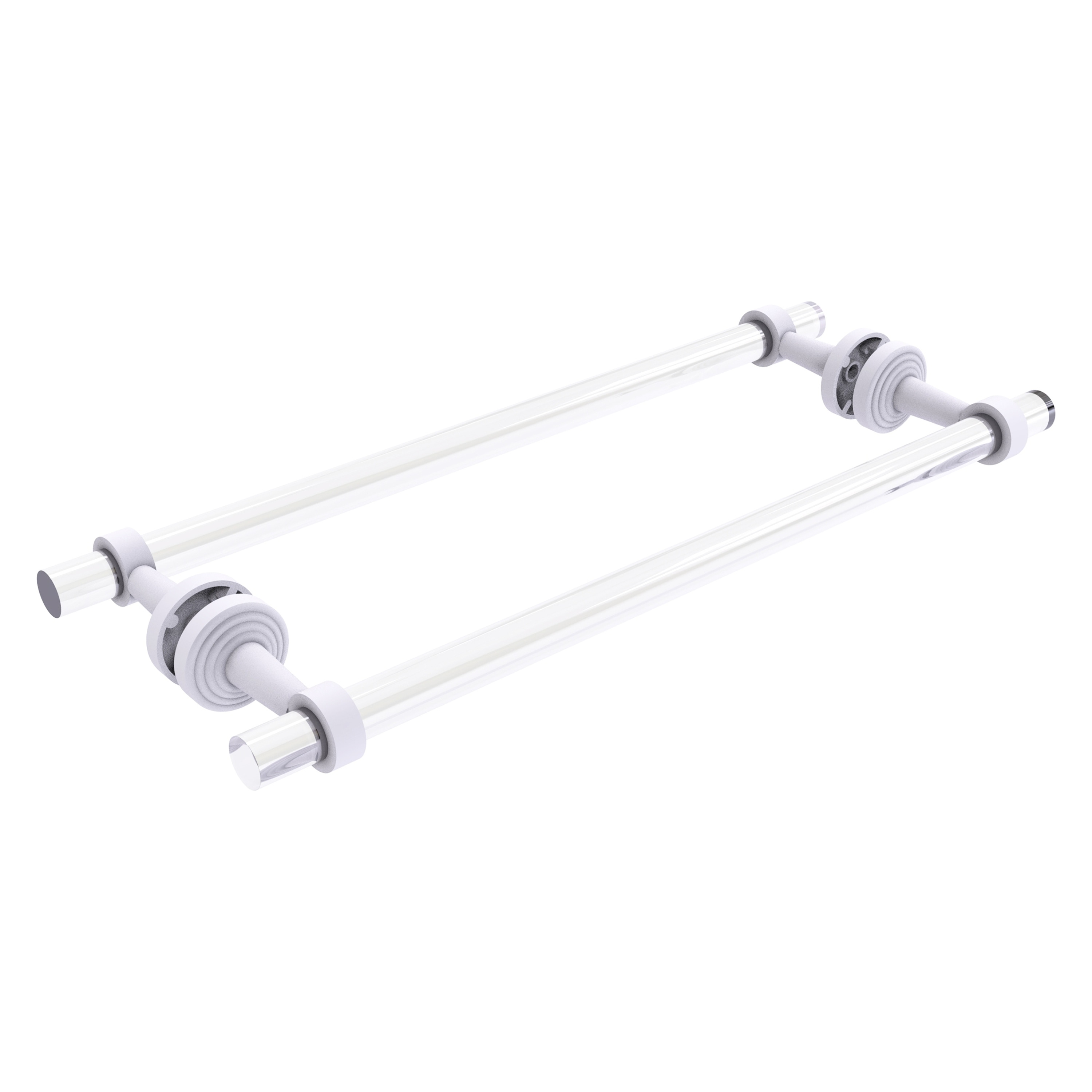 Allied Brass Pacific Beach Collection 18 Inch Back to Back Shower Door Towel Bar