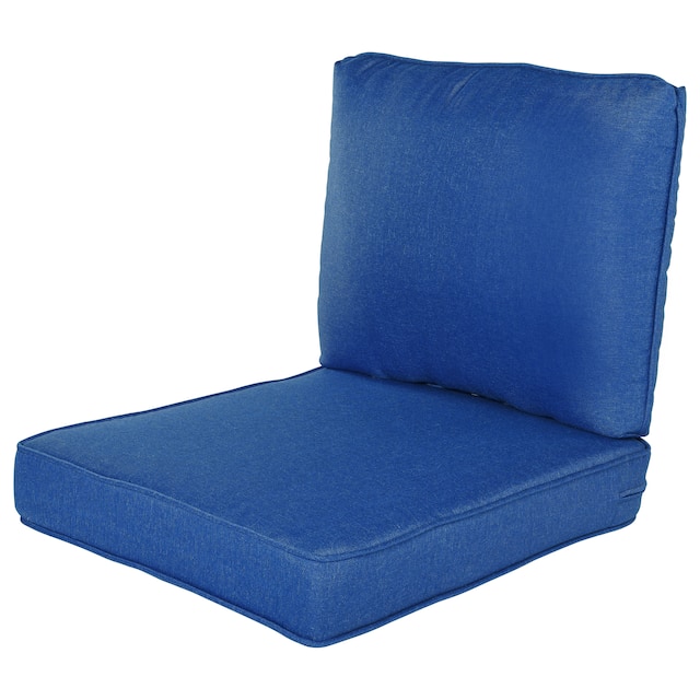 Haven Way Universal Outdoor Deep Seat Lounge Chair Cushion Set - 23x26 - Cobalt