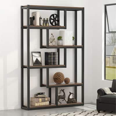 Bookshelf, Modern Etagere Bookcase, Storage and Display Shelves