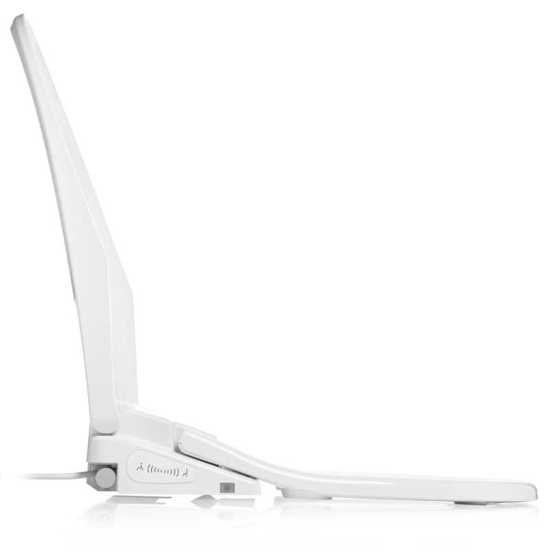 Brondell Thinline T44 Luxury Bidet Toilet Seat with Remote Control, White