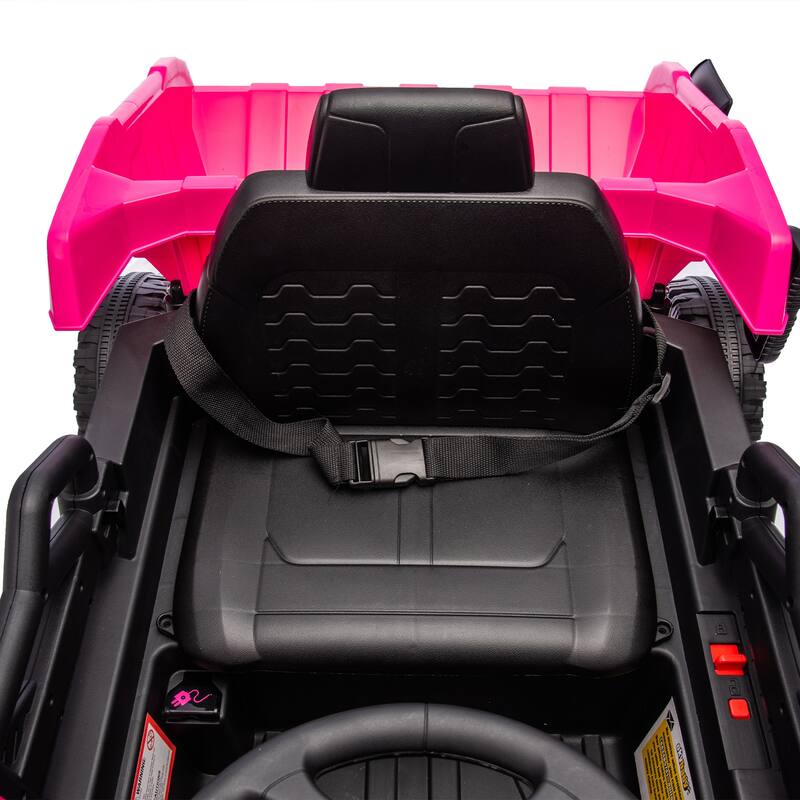 12V Kids Ride On Dump Truck W/Parents Control,2wd,Rear-Wheel Suspension,Electric Dump Bed And Extra Shovel,For Kids 3-5