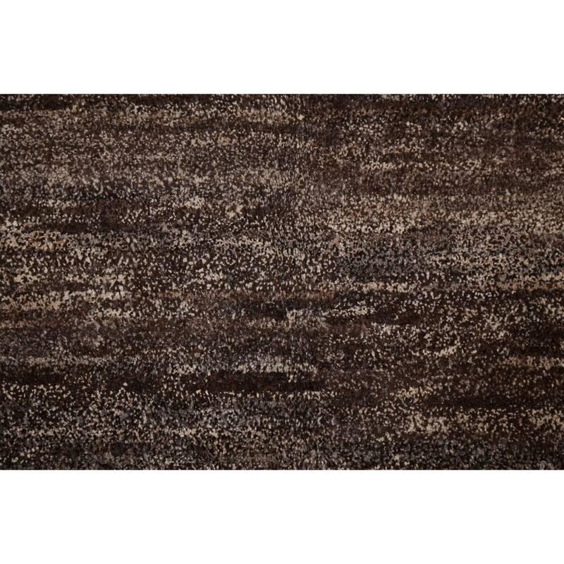 Geometric Vegetable Dye Nepalese Oriental Wool Area Rug Hand-knotted - 5'7" x 7'9"