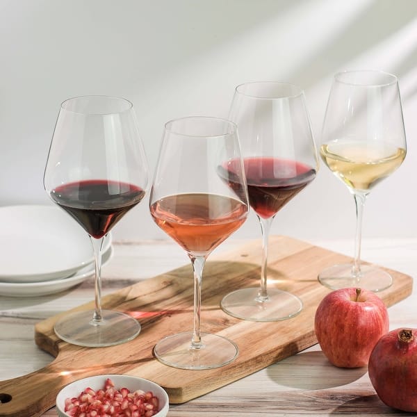 Libbey Signature Greenwich 12-Piece Wine Glass Party Set for Red and White Wines - Set of 12
