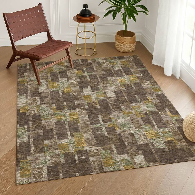 Machine Washable Indoor/ Outdoor Casual Carson Chantille Rug