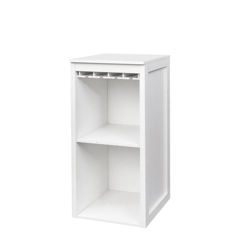 Modular Combination Wine Bar Cabinet Set ,Multi-Storage Cabinet with Open Shelves and Wine Glasses Rack