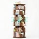 preview thumbnail 65 of 102, 4/5/6 Tiers Round Rotating Bookcase, Revolving Floor Standing Bookshelf Corner Organizer Display