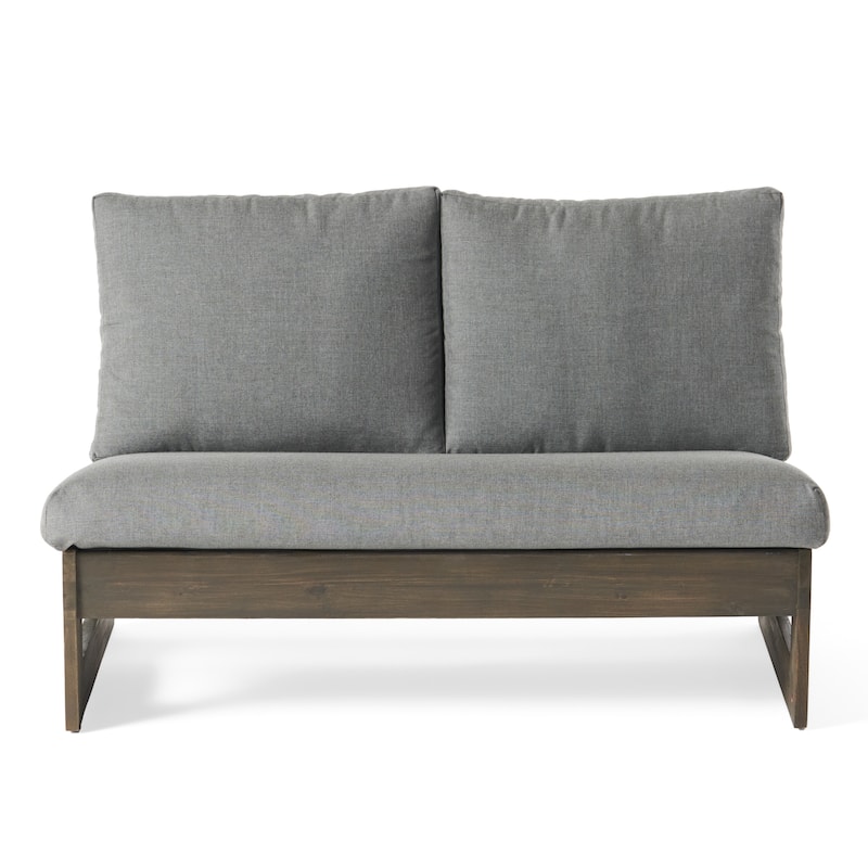 Sherwood Outdoor 4-Seater Wood Chat Set by Christopher Knight Home