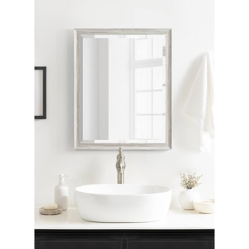 Kate and Laurel Dalphia Rectangle Bathroom Wall Mirror