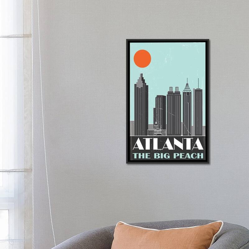 iCanvas "Atlanta" by Fly Graphics Framed