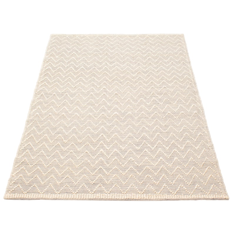 ECARPETGALLERY Braid weave Sienna Cream Wool Rug - 5'2 x 7'11