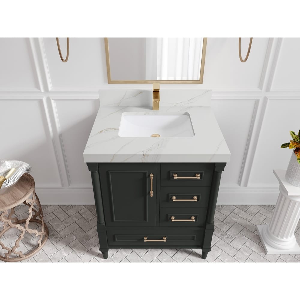 Willow Collections 30 in. W x 22 in. D Aberdeen Single Sink Bathroom Vanity with Countertop