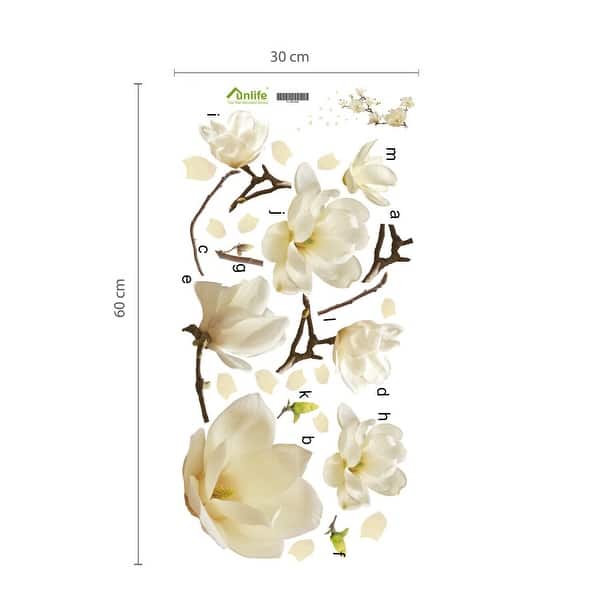 Walplus Large Magnolia Flower Wall Stickers