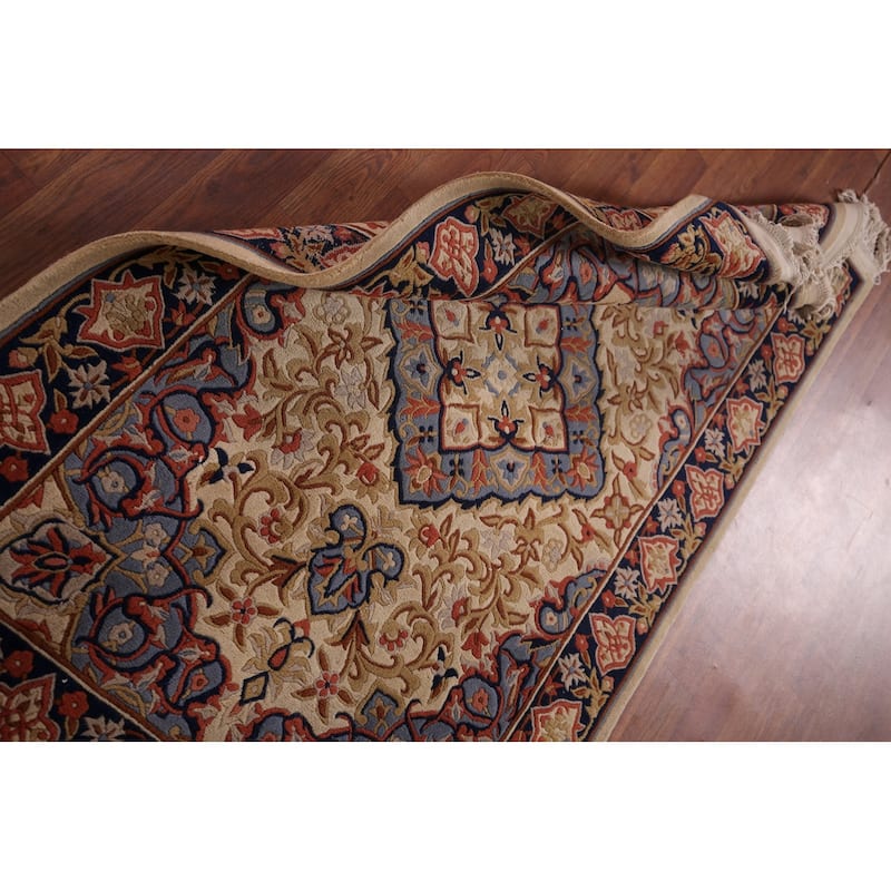 Floral Art Deco Chinese Foyer Rug Hand-Knotted Wool Carpet - 3'2"x 5'1"