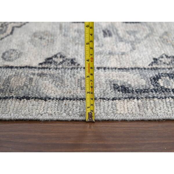 Shahbanu Rugs Silver Gray Anatolian Design Supple Collection Thick and ...