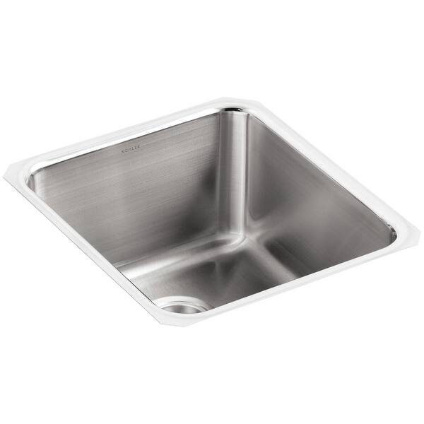 Shop Kohler K 3330 Undertone 16 Single Basin Under Mount 18 Gauge