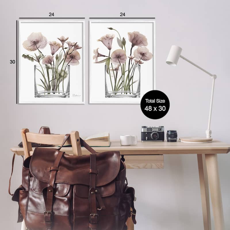 Stupell Earthy Infatuation Bouquet Framed Giclee Art Design By Albert Koetsier (Set of 2)