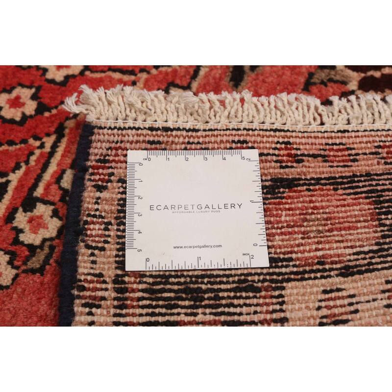 ECARPETGALLERY Hand-knotted Andelz Red Wool Rug - 3'7 x 11'11