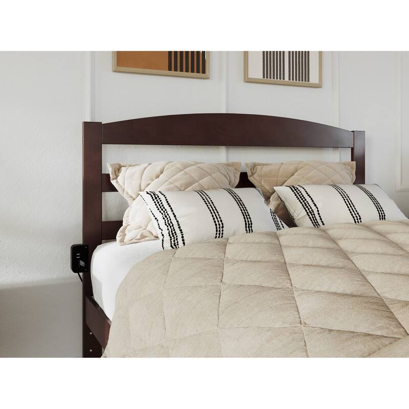 Warren Solid Wood Platform Bed with Footboard