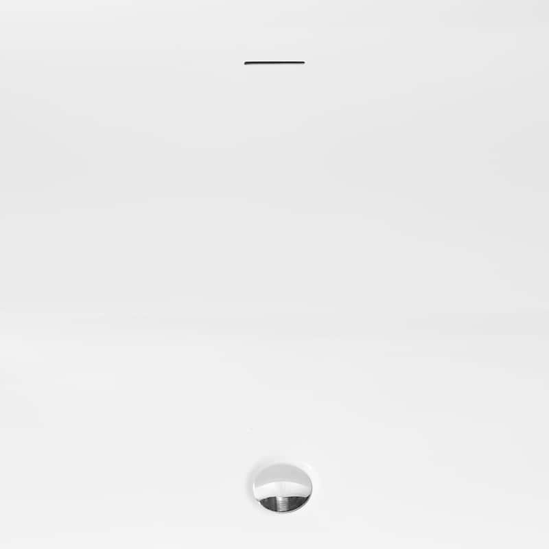 59" Glossy White Acrylic Freestanding Spa Soaking Bathtub