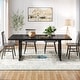 preview thumbnail 5 of 6, Dining Table for 4-6 People, 63-Inch Large Dining Room Table, High Glossy Finished