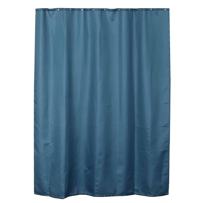 Extra Long Shower Curtain Polyester 12 Rings 79"L x 71"W