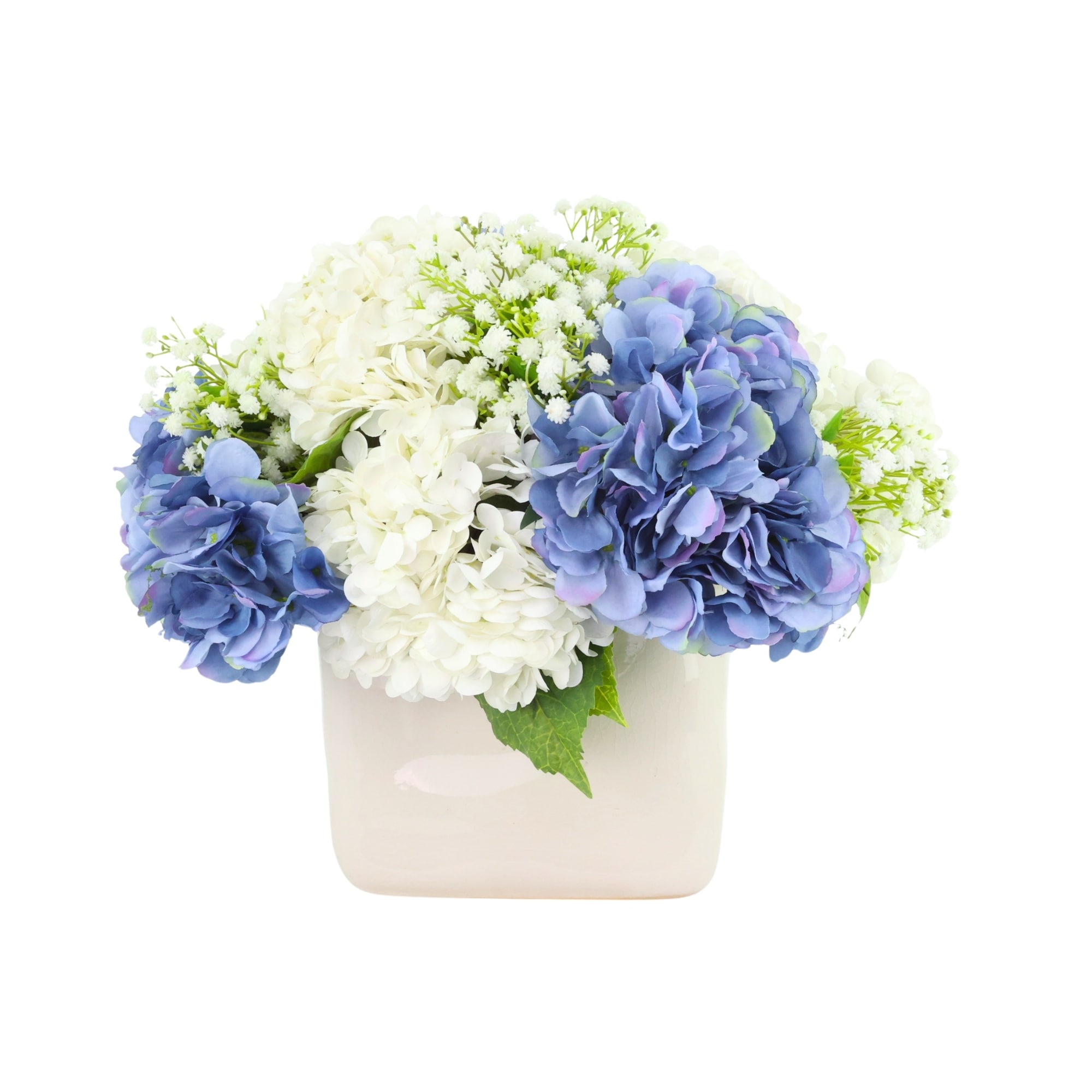 Assorted Hydrangea and Baby's Breath Arrangement
