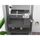 preview thumbnail 140 of 175, Juniper Stone Solid Surface Wall-mounted Vessel Sink 30" Left Basin - Grey