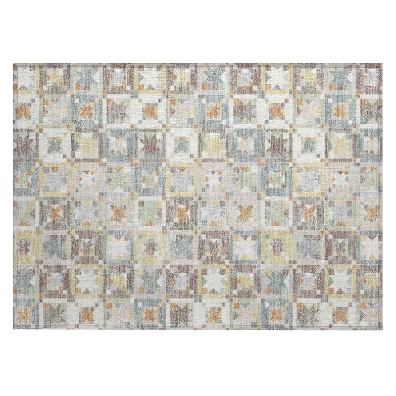 Machine Washable Indoor/ Outdoor Global Goddard Chantille Rug