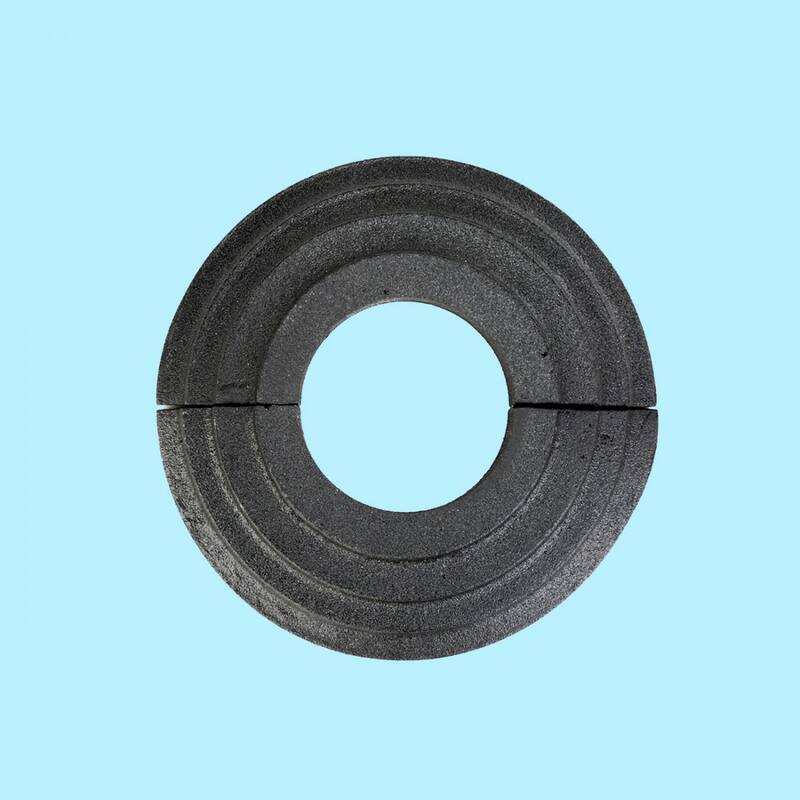Black Aluminum Radiator Flanges Escutcheon Ring Plate 1.25" ID 3" OD IPS Rust Resistant Renovators Supply