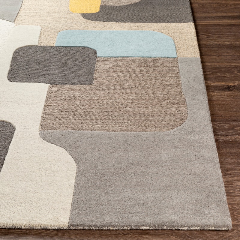 Livabliss Giraf Modern Wool Handmade Area Rug