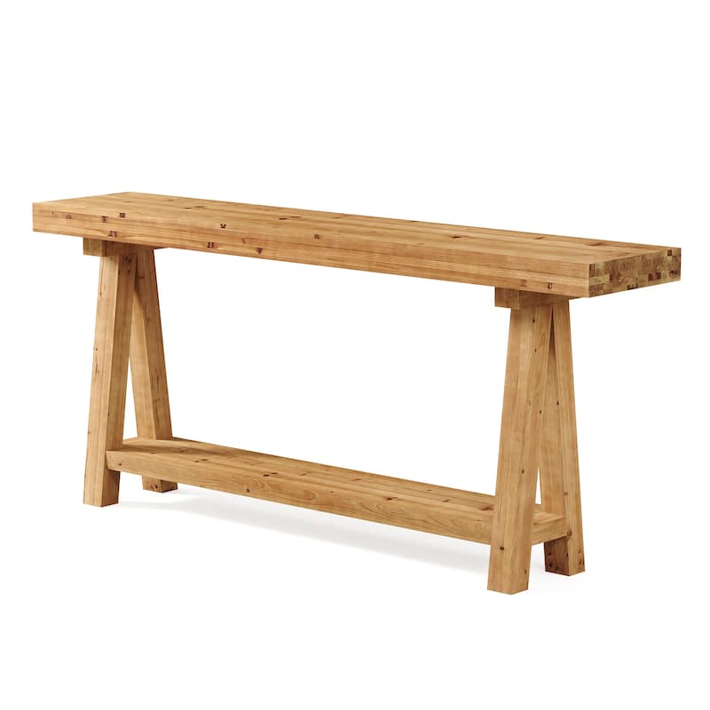 Solid Wood Console Table for Entryway, 70.87-Inch Long Sofa Table