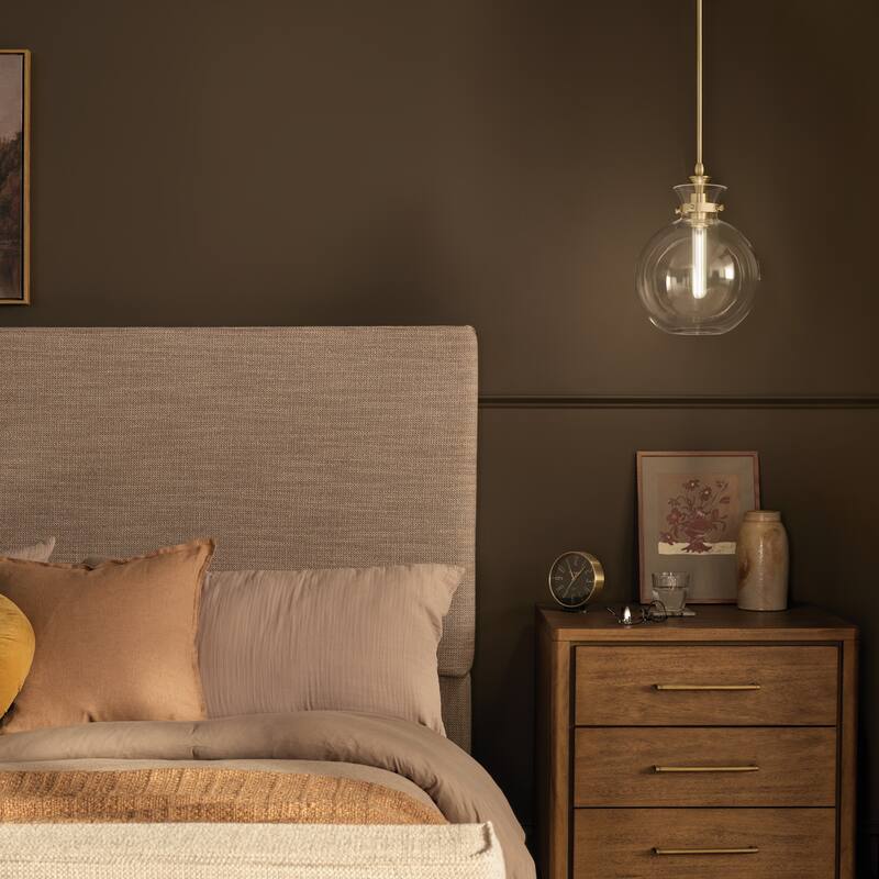 Kichler Lighting Laria 10.25 Inch 1 Light Pendant with Clear Glass in Champagne Bronze