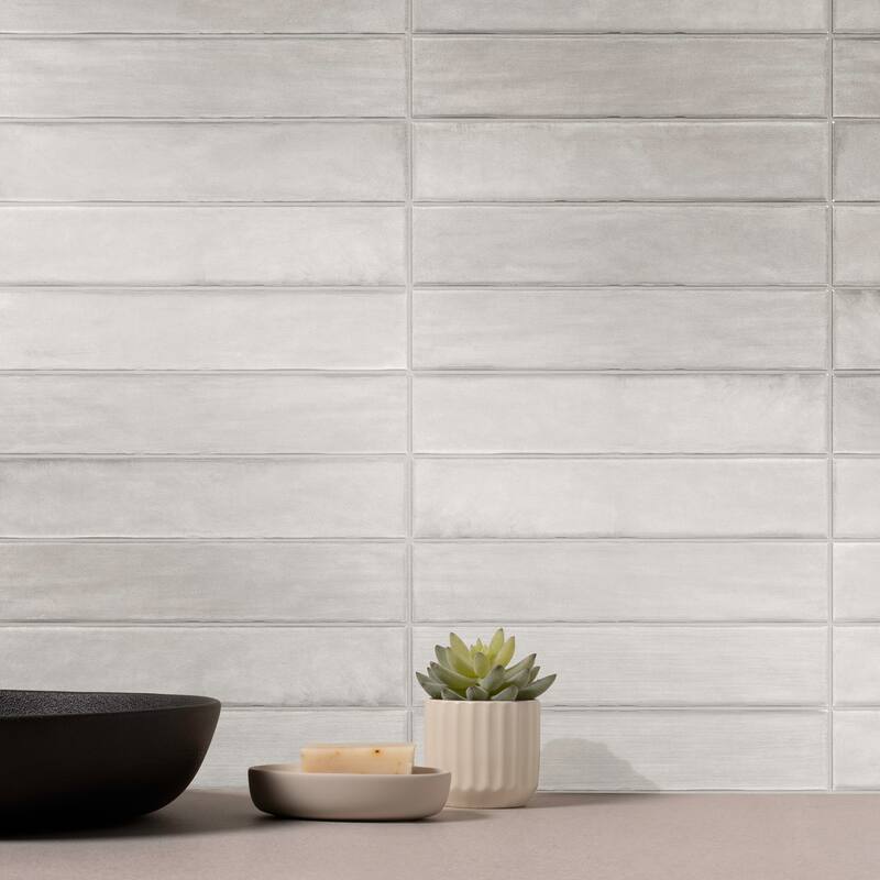 Buckingham 3 in. x 16 in. Glazed Porcelain Subway Wall Tile - White Gloss - 3 in. x 16 in.