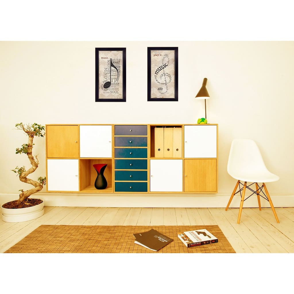 TrendyDecor4U Contemporary "Music" 2-Piece Vignette by Marla Rae