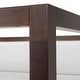 preview thumbnail 7 of 7, Modrest Manhattan Contemporary Canopy Brown Oak Bed
