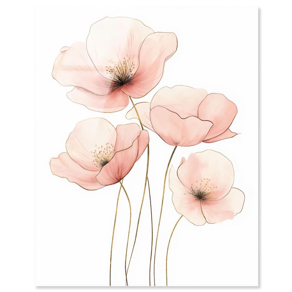 Pink Petal light Acrylic by Art Remedy, Ready to Hang