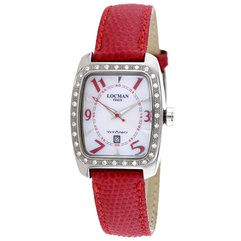 Locman Women's Diamond Titanio White Dial Watch - 483RMOPRD2D - 6 (36)