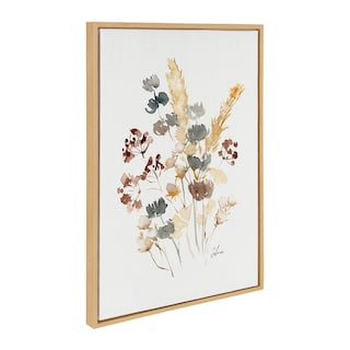 Kate and Laurel Sylvie Wild Salvia Framed Canvas by Sara Berrenson