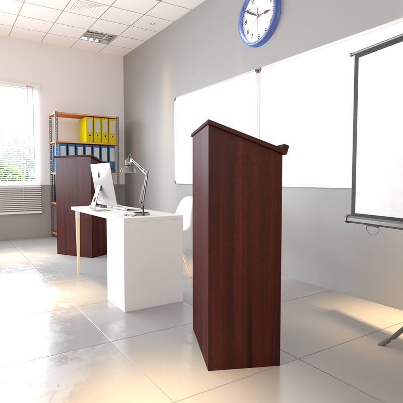 Stand-Up Wood Lectern - Overstock - 10641418
