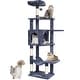 preview thumbnail 1 of 12, Cat Tree for Indoor Cats, 60.6" Cat Tower with Cat Condo, Sisal Scratching Post, Hammock, Top Perch, Jumping Platforms